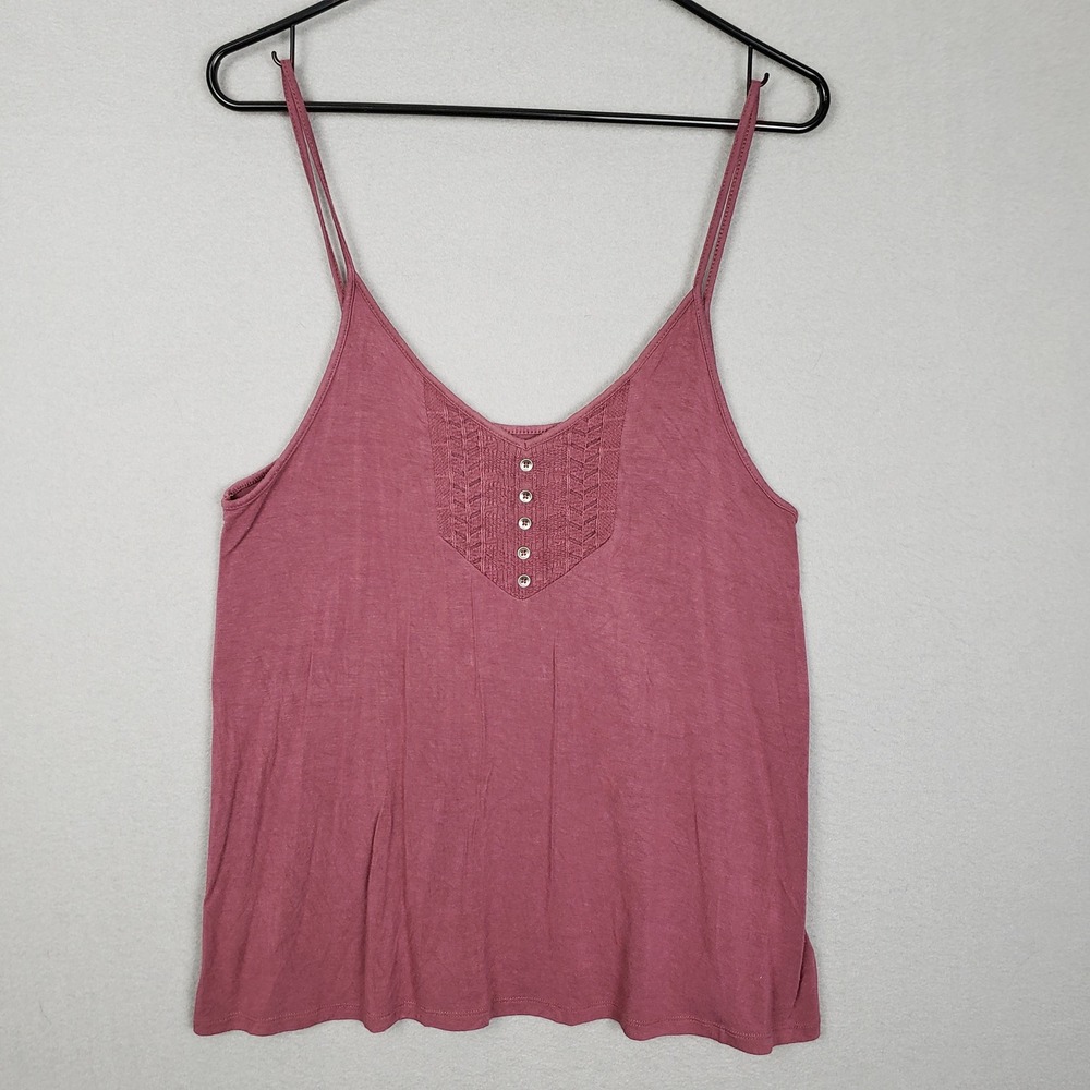 American Eagle Size M Soft & Sexy Tank Top Dusty Rose Pink Elevated Basic Cami